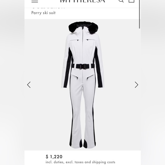 Ski Wear Goldbergh Pearl Jumpsuit Goldbergh Parry Ski Suit White